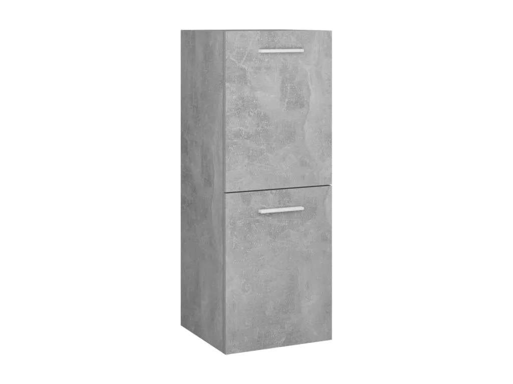 Armario de baño Kavehomedeco contrachapada gris hormigón 30x30x80 cm DUJI92186