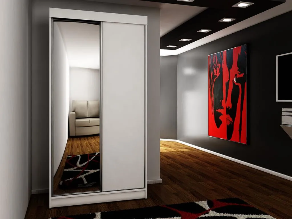 Armario Lluesmahome 103 Blanco 200x100x62cm Puertas de armario - Correderas NFSC81579
