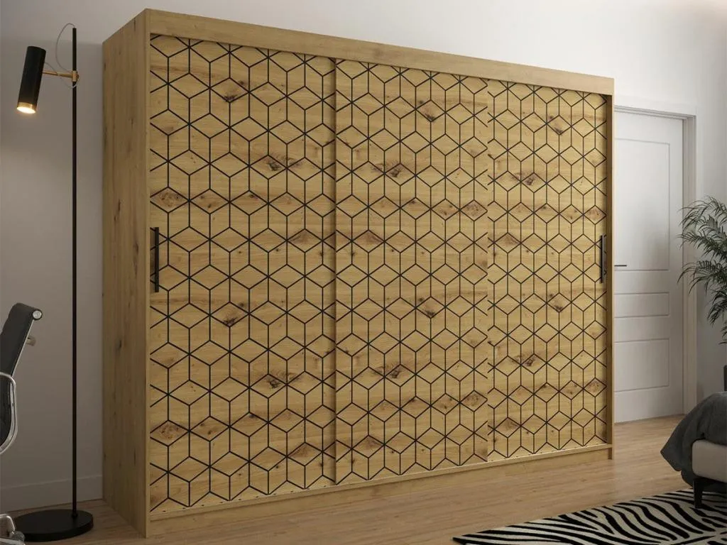 Armario Boverdeco 285 Boverdeco Artisan 200x250x62cm Puertas de armario - Correderas