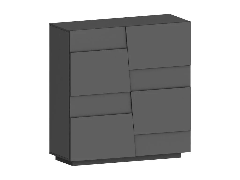 Armario multiusos 2 puertas Alkifurniturees Armario multifuncional Armario 2 puertas 120x44h126 cm Antracita YUJV56831