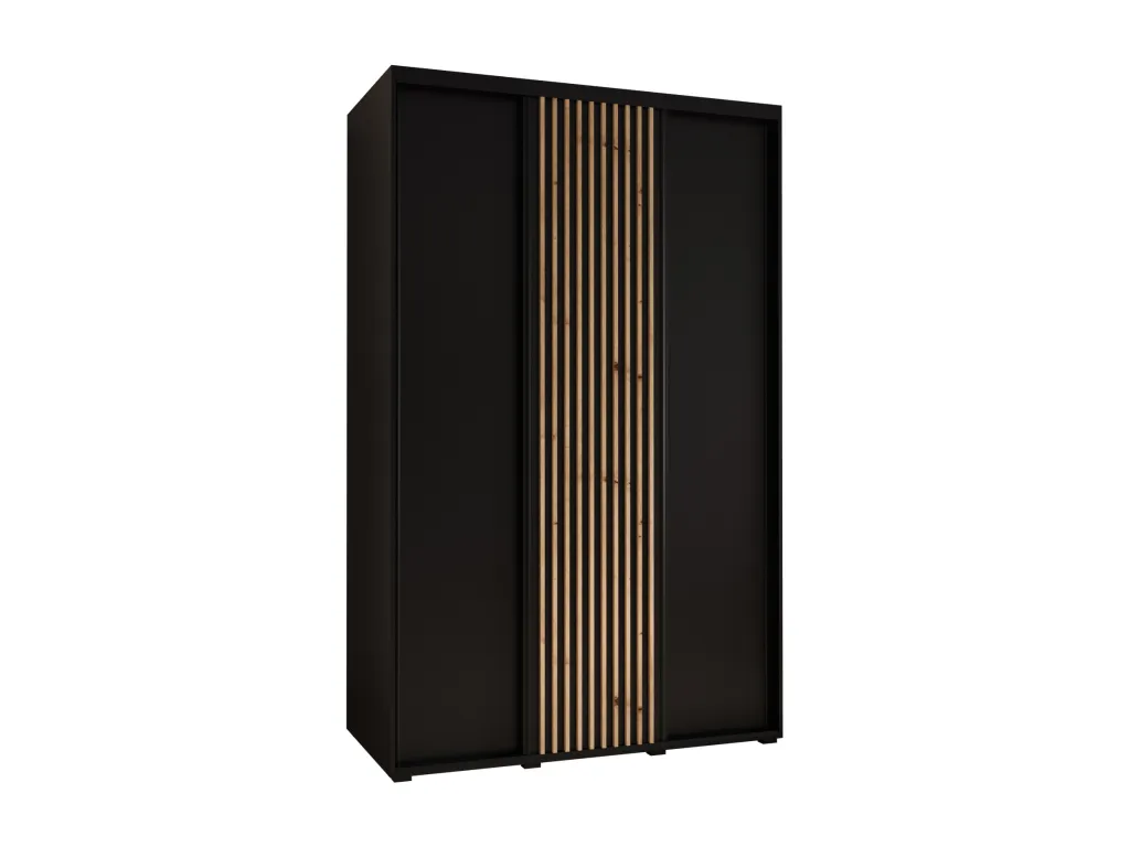 ARMARIO Boverdeco 1 DE PUERTAS CORREDERAS 205.2/150/45 3 puertas (negro/negro)