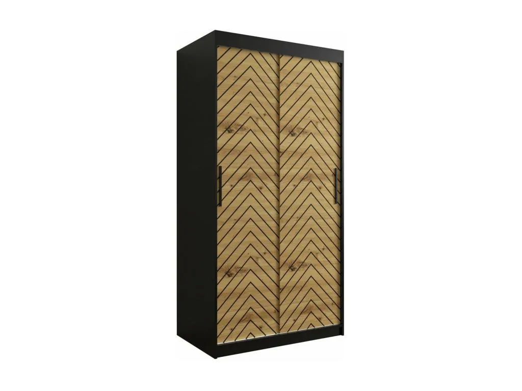 Armario Hogarve 306 Hogarve Artisan | Negro 200x100x62cm Puertas de armario - Correderas 70281qcoy