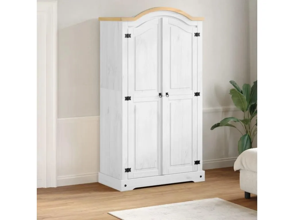 Armario Decocasaes blanco 102x52x186 cm Decocasaes maciza de Decocasaes vwlq84859