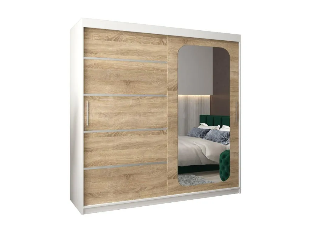 ARMARIO Hogarsens V2 DE PUERTAS CORREDERAS 200/200/62 2 puertas (blanco/Hogarsens)