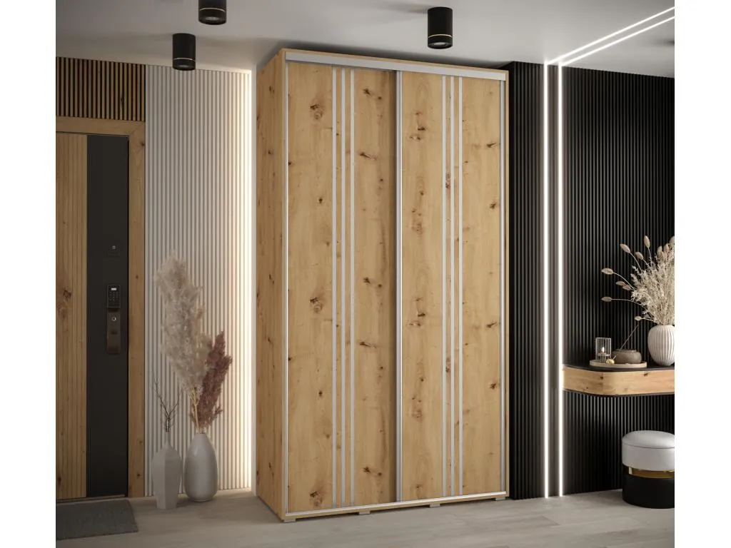 ARMARIO Sancaldeco 6 DE PUERTAS CORREDERAS 235.2/140/60 2 puertas (Artisan/Artisan/Plata) 24891EILV