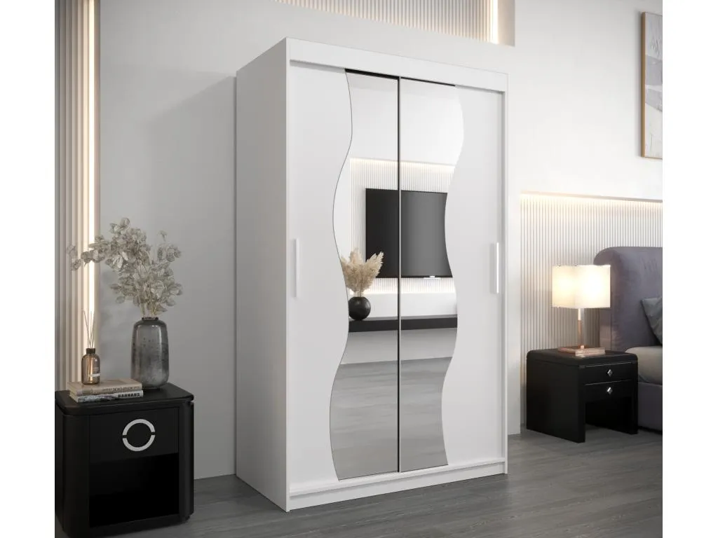 ARMARIO Alkifurniturees DE PUERTAS CORREDERAS 200/120/62 2 puertas (blanco/blanco) 51378KFDA