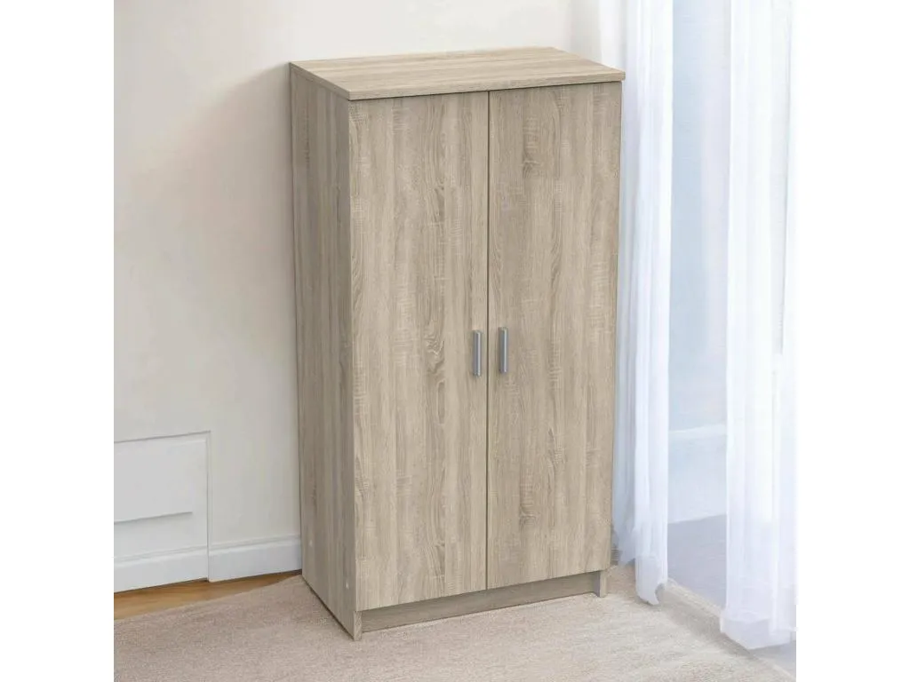 Armario multiusos 2 puertas Kavehomedeco Muebles multifuncionales Zapatero Armario para zapatos 55x35 h108 cm Kavehomedeco 91240JYNH