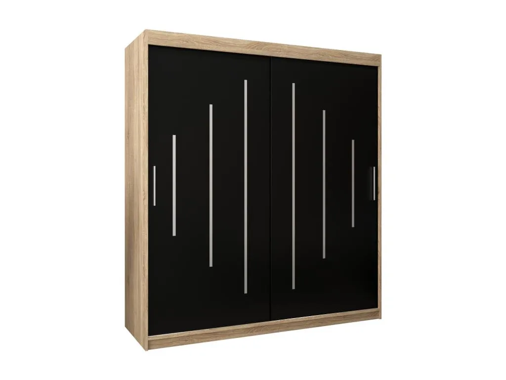 ARMARIO Micasacool DE PUERTAS CORREDERAS 200/180/62 2 puertas (Micasacool/negro)