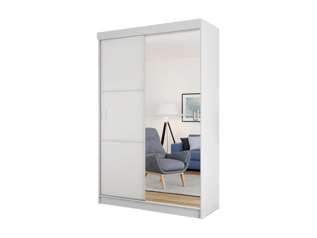 Armario Habitarluz 111 Blanco 205x138x60cm Puertas de armario - Correderas NQQX84376