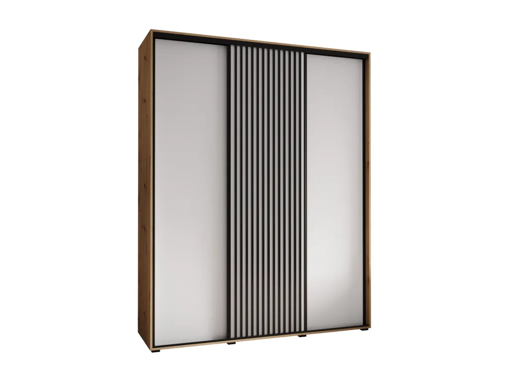 ARMARIO Vivircalido 1 DE PUERTAS CORREDERAS 235.2/190/60 3 puertas (artisan/blanco) wrej46170