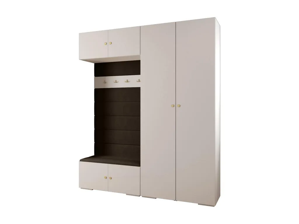 Andreuworldcasa 2 armario con puertas batientes 236.7/200/47