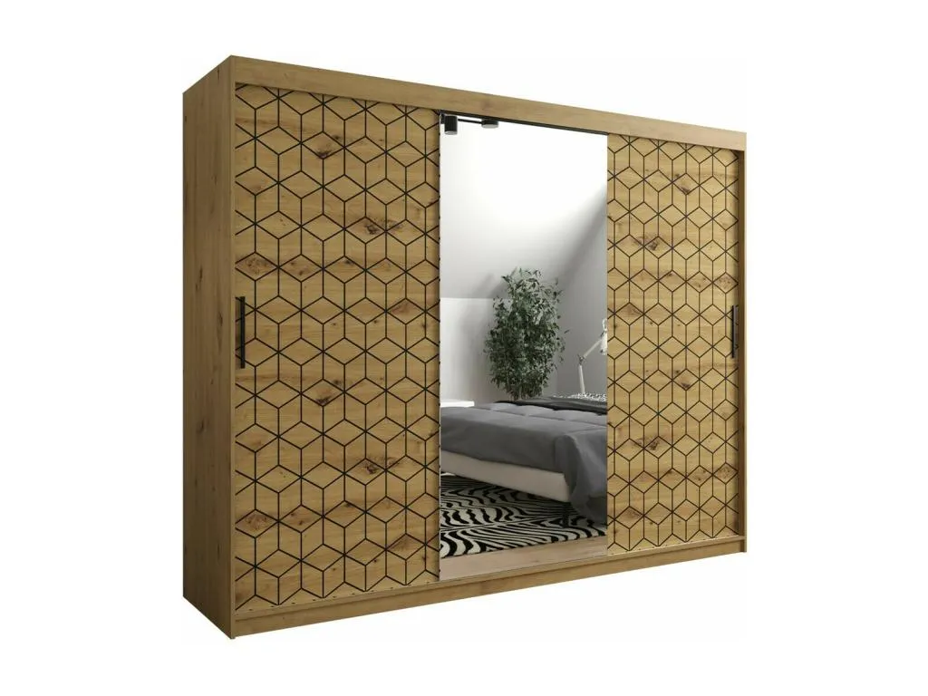 Armario Vivirsingular mediano 291 Vivirsingular Artisan | Negro 200x250x62cm Puertas de armario - Correderas zrxb87199