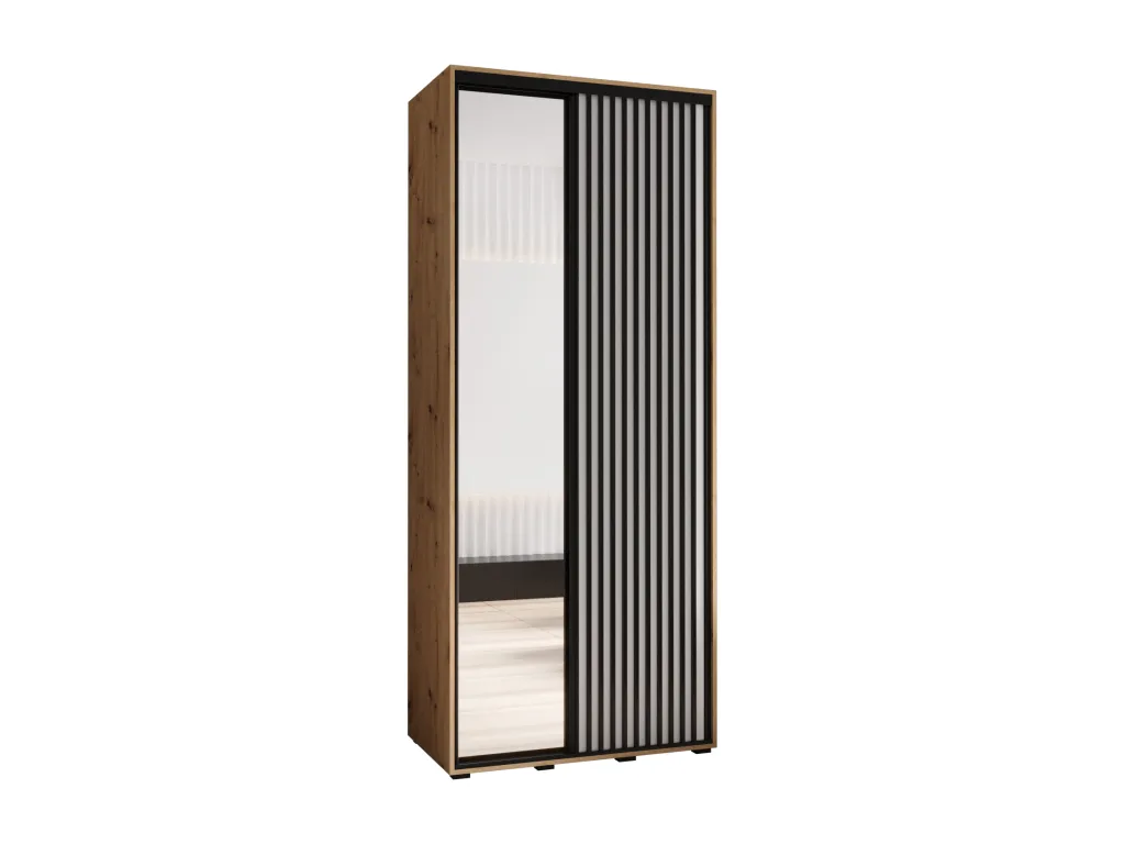 ARMARIO Alkihogares 2 DE PUERTAS CORREDERAS 235.2/120/60 2 puertas (artisan/blanco)