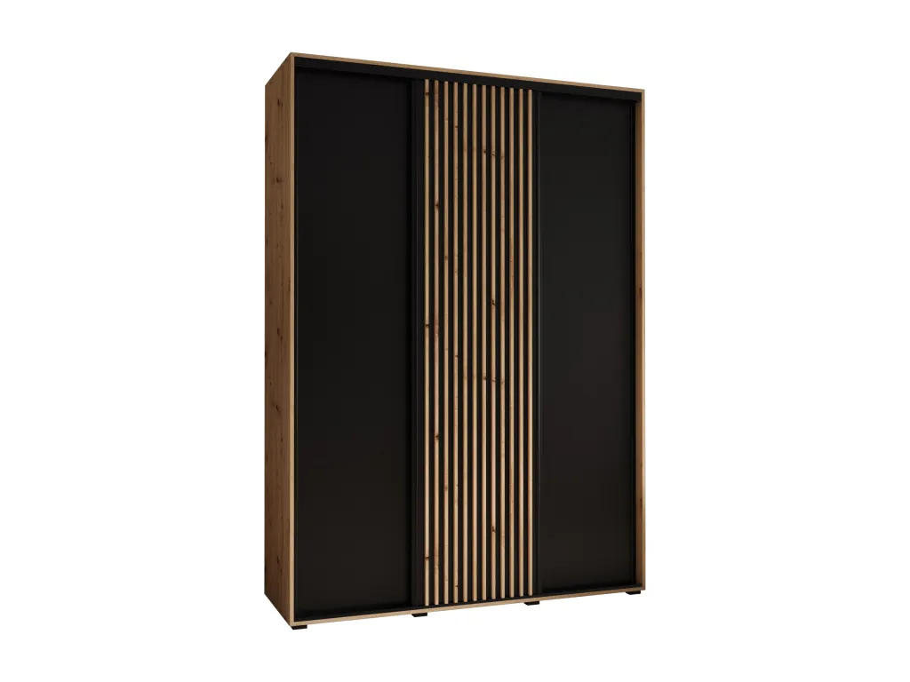ARMARIO Patriciabaezcasa 1 DE PUERTAS CORREDERAS 205.2/170/45 3 puertas (artisan/negro)