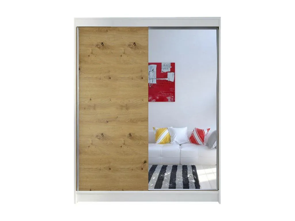 Armario Sancaldeco 140 Sancaldeco Artisan | Blanco 200x150x58cm Puertas de armario - Correderas 65706TBAJ