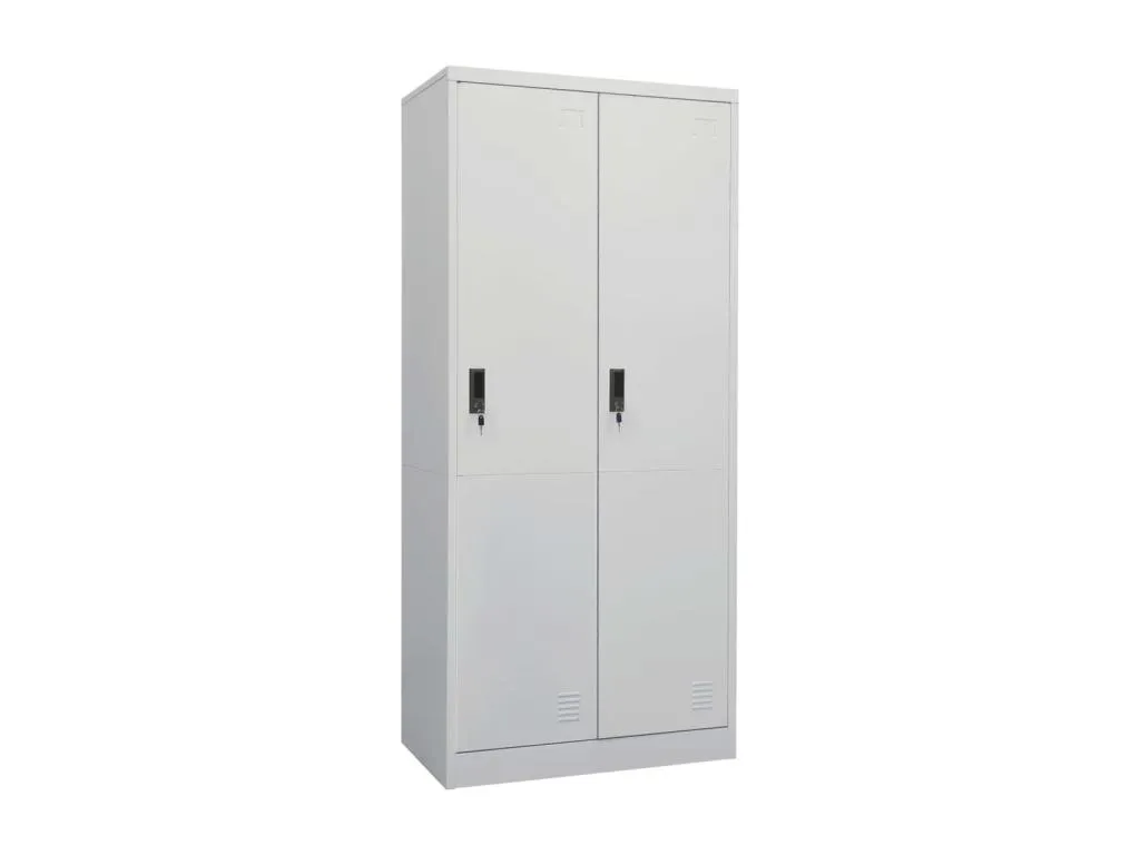 Armario Gris claro 80x50x180 cm Acero 21041mmpa
