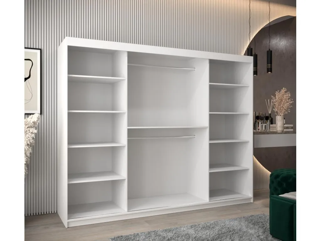 Armario Decopractico de puertas correderas 200/250/62 3 puertas (blanco/artisan) 44753WDTJ