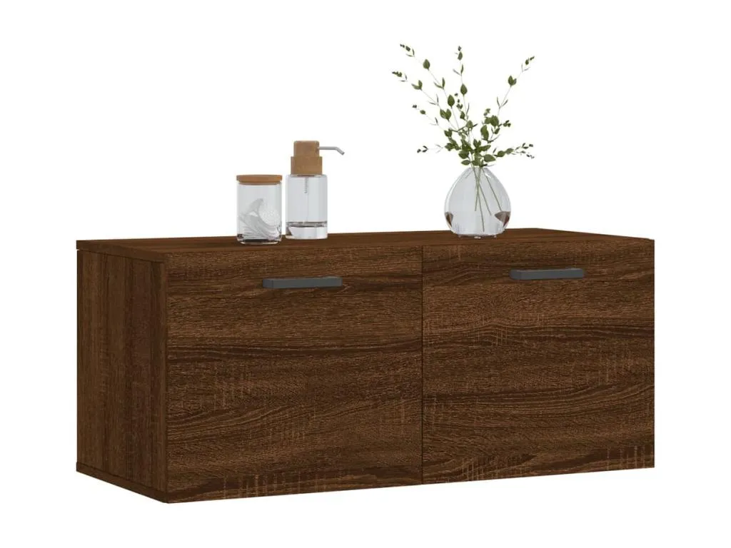 Hogarsens Armario de pared Hogarsens ingeniería marrón Hogarsens 80x36.5x35 cm