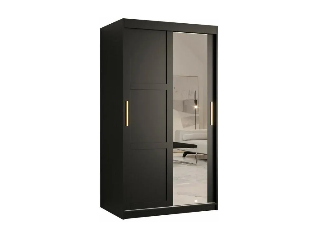 Armario Mobtrendy G115 Negro 200x100x62cm Puertas de armario - Correderas hcor92585