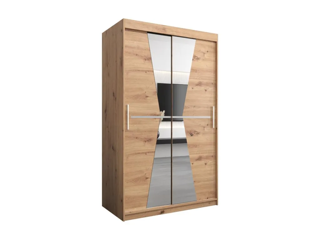 Armario Decohoguera con sistema de puertas correderas diseño artisan 200x120x62 cm KG0110405