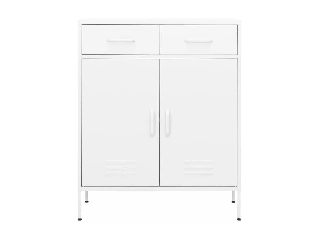 Armario almacenamiento acero blanco 80x35x101.5 cm nvci69063