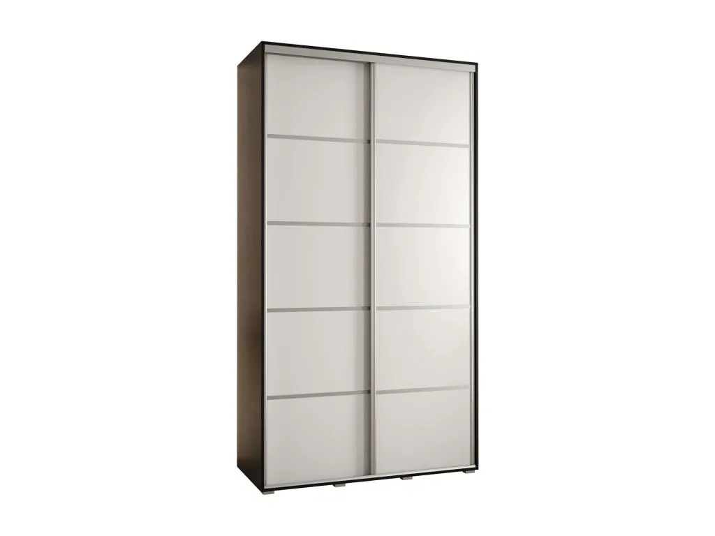 ARMARIO Patriciabaezcasa 4 DE PUERTAS CORREDERAS 235.2/140/60 2 puertas (Negro/Blanco/Plata)