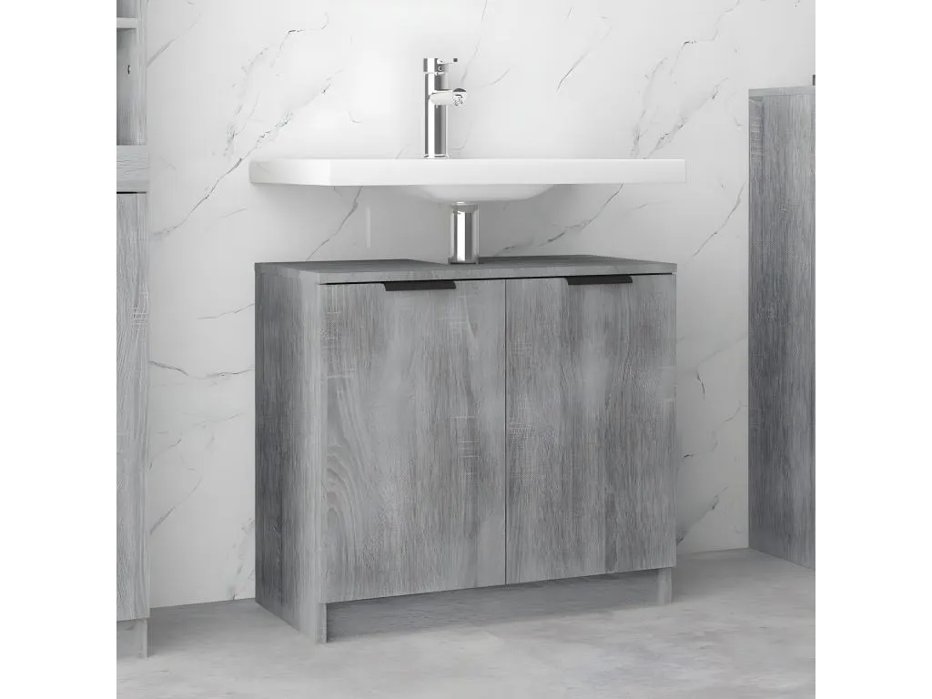 Armario de baño Habitarluz contrachapada gris Habitarluz 64.5x33.5x59cm BDTG01899