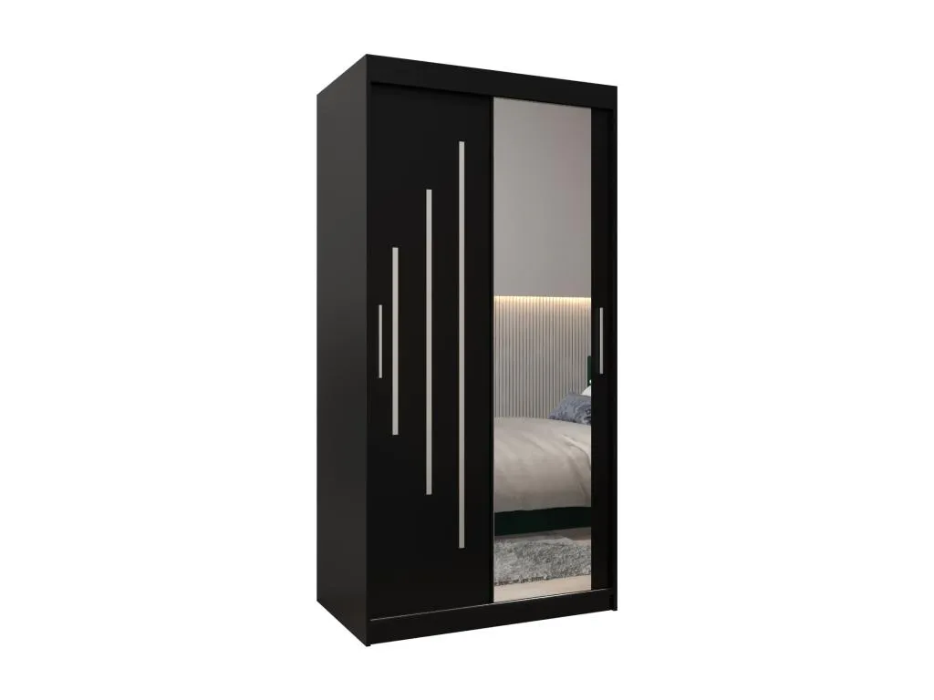 ARMARIO Decoesp 2 DE PUERTAS CORREDERAS 200/100/62 2 puertas (negro/negro) 49630IKEI