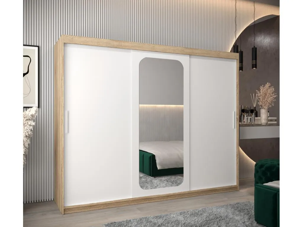 ARMARIO Francomuebleses T2 DE PUERTAS CORREDERAS 200/250/62 3 puertas (Francomuebleses/blanco)