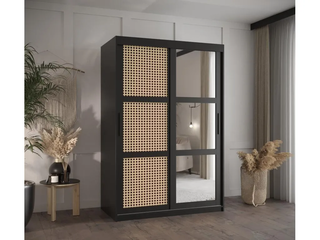 ARMARIO Lluesmahome 2 DE PUERTAS CORREDERAS 200/120/62 2 puertas (negro) 02639EYZX