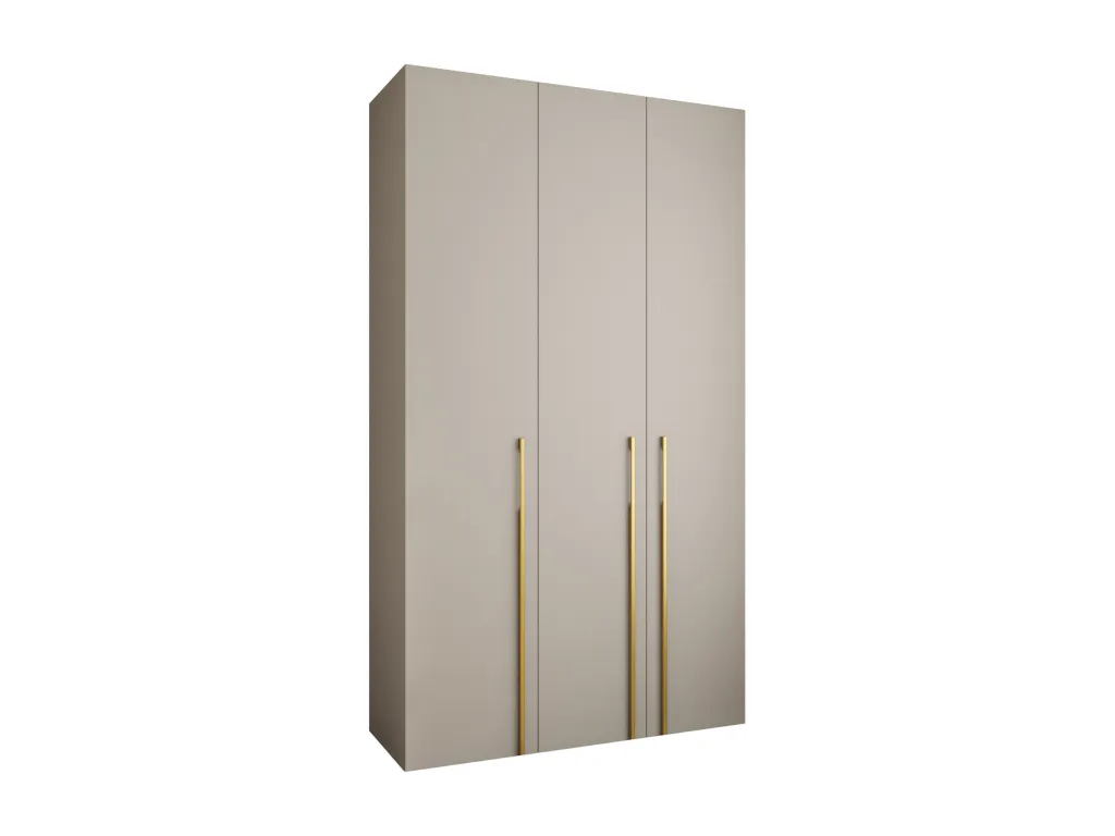 Armario Lluesmamuebles 3 con puertas batientes 245.5/140/50 3 puertas (cachemira/oro)