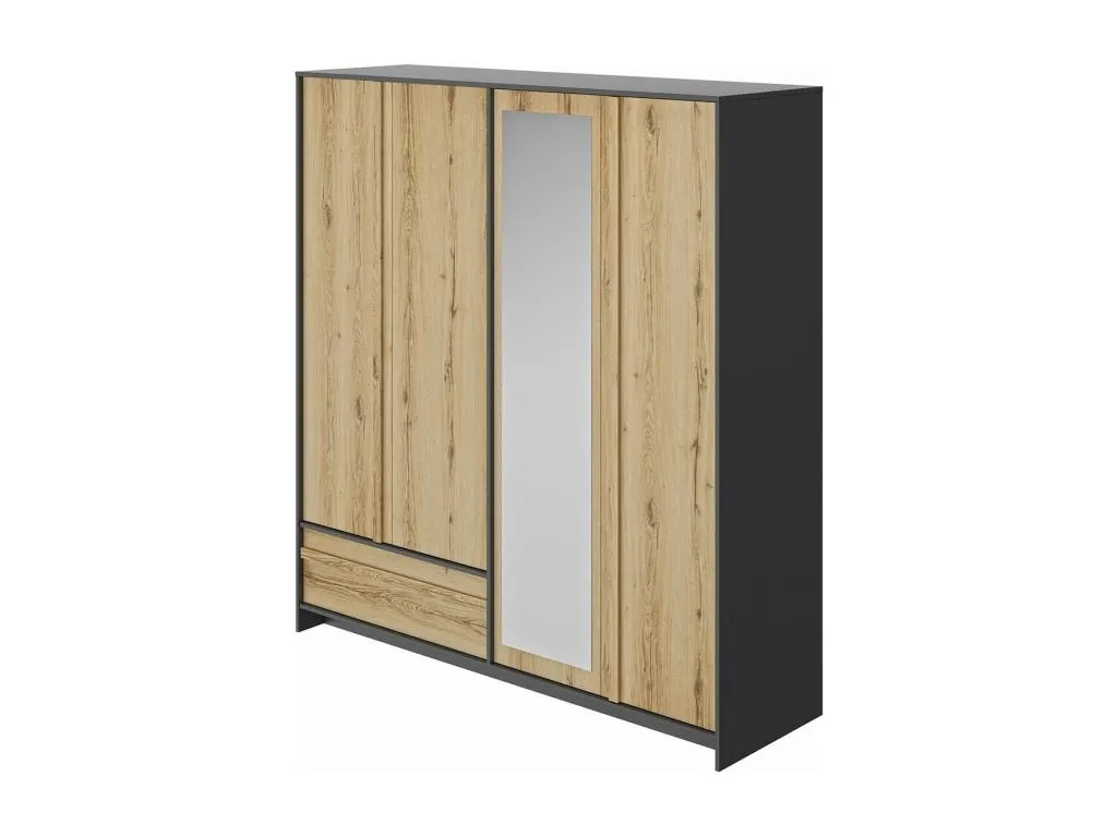 Armario 4 puertas y 1 cajón Hogarmini 197 cm - Fabricación francesa dtju75579