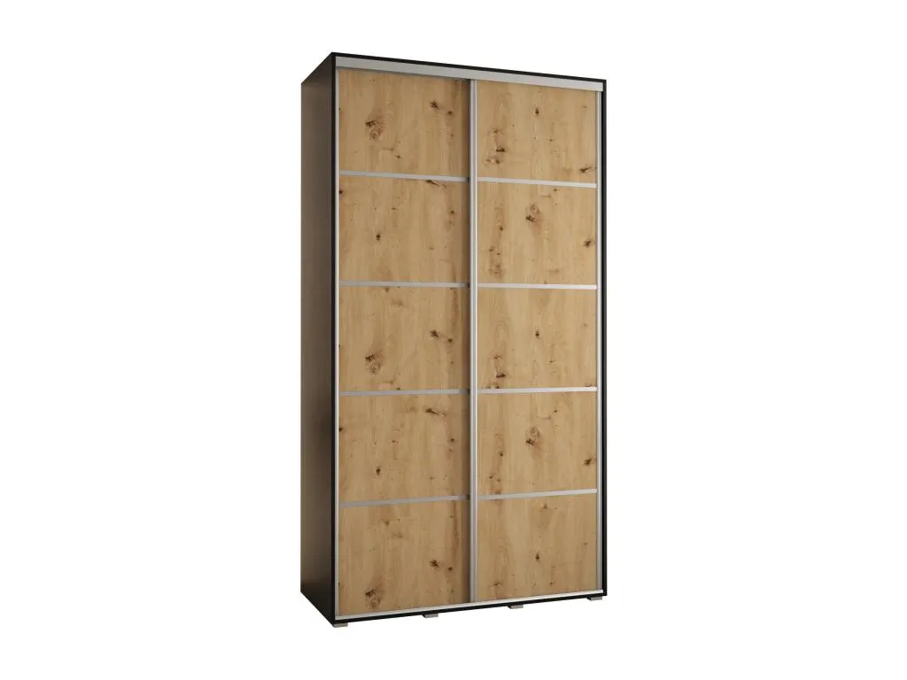 ARMARIO Kavehomedeco 4 DE PUERTAS CORREDERAS 235.2/130/45 2 puertas (Negro/Artisan/Plata) UDJX70405