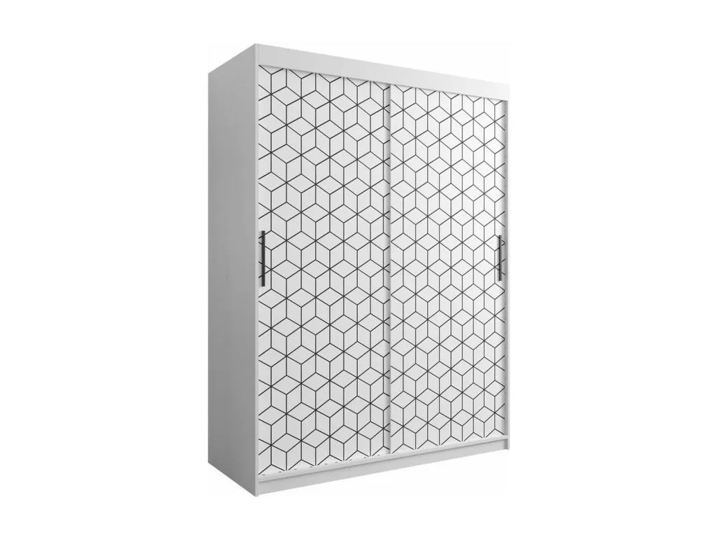 Armario Casahandy 282 blanco 200x150x62 cm puertas correderas