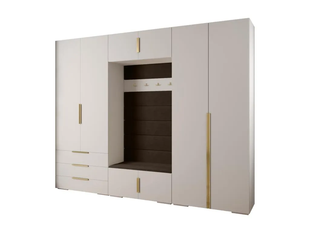 Boverdeco 1 armario con puertas batientes 236.7/300/47