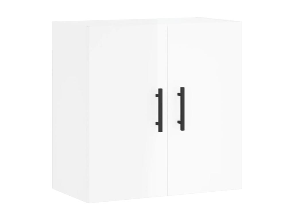 Armario de pared madera de ingeniería blanco brillo 60x31x60 cm