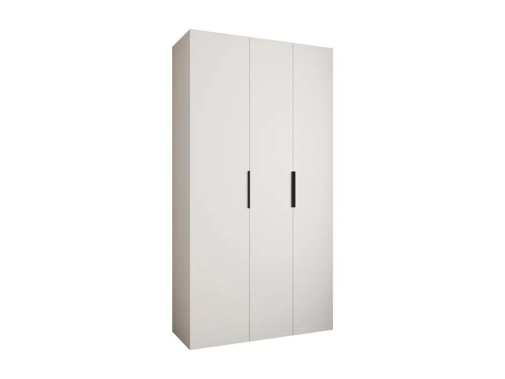 Armario Luxmbls 4 con puertas batientes 245.5/130/50 3 puertas (blanco/negro) XGTH55721