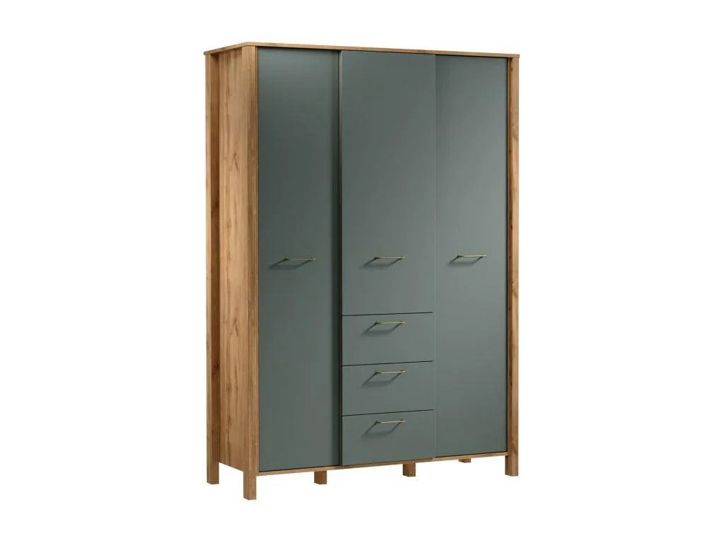 Armario Andreuworldcasa F114 Verde | Andreuworldcasa 199x138x53cm Puertas de armario - Con bisagras
