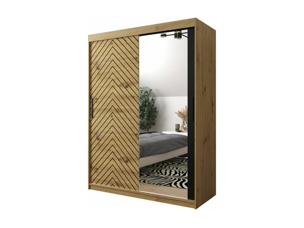 Armario Vivircalido 311 Vivircalido Artisan | Negro 200x150x62cm Puertas de armario - Correderas vxee99948