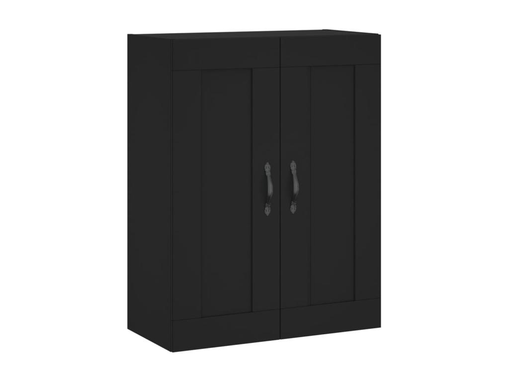 Armario de pared Alkifurniturees de ingeniería negro 69.5x34x90 cm 86729OYCB