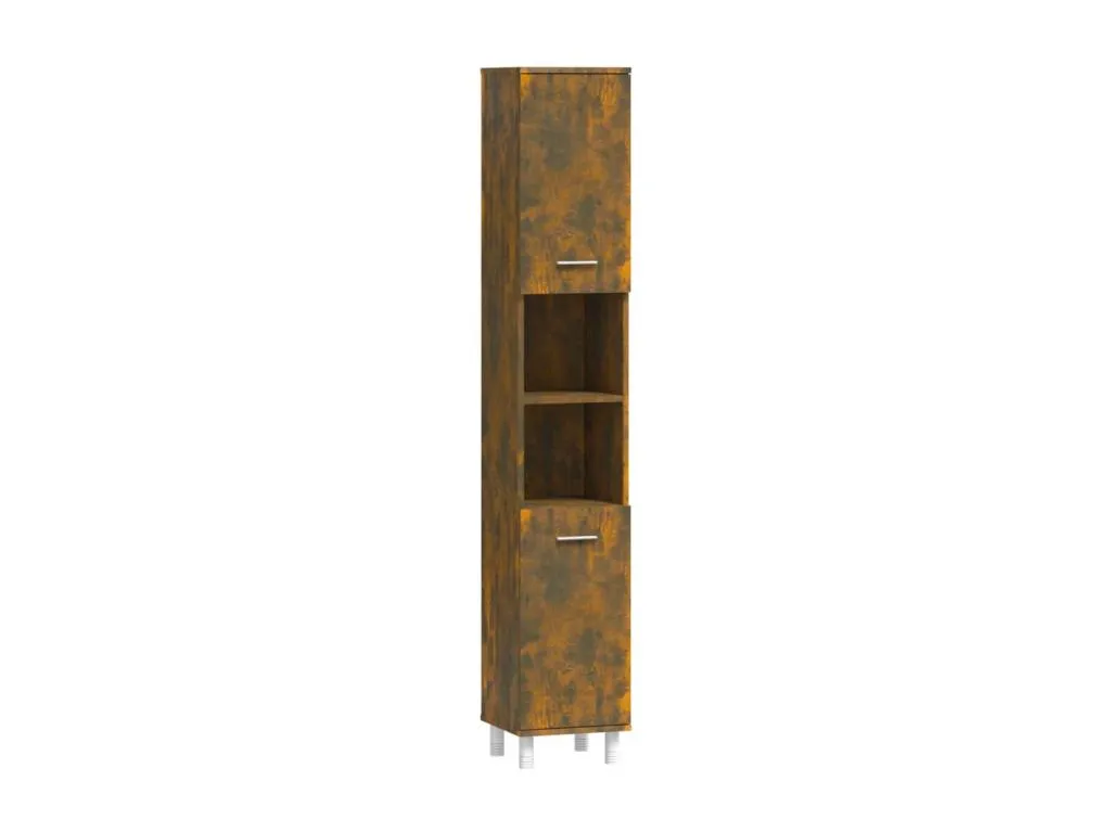 Armario de baño Mueblesclasic contrachapada Mueblesclasic ahumado 30x30x179 cm
