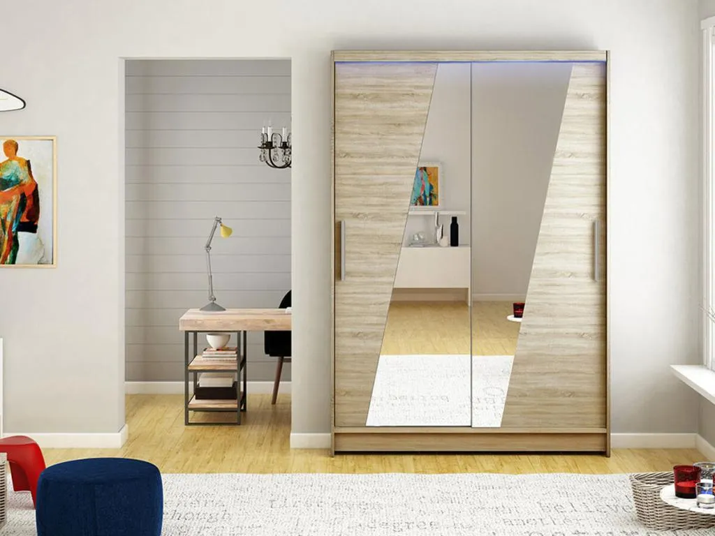 Armario Kavehomedeco 152 Kavehomedeco 200x120x58cm Puertas de armario - Correderas 08513UKGH