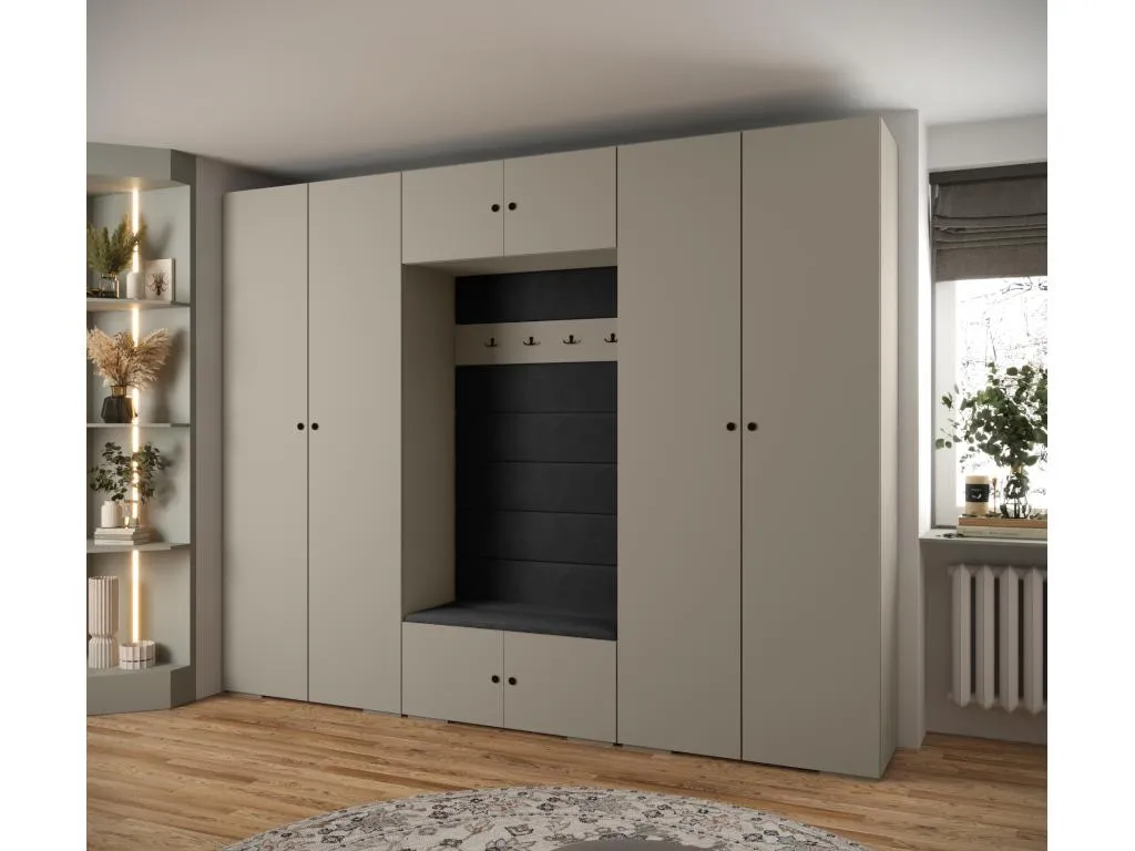 Alkifurniturees 2 armario con puertas batientes 236.7/300/47 56083NBUB