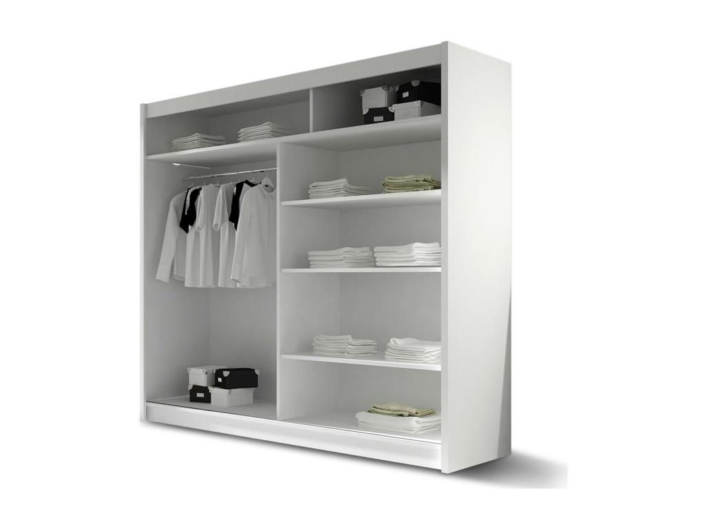 Armario Homelyvo 102 - Negro - 215x180x58cm - Puertas de armario Correderas