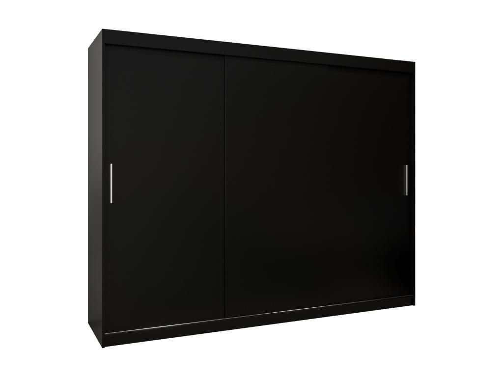 Armario Mueblesclasic de puertas correderas 200/250/62 3 puertas (negro/negro)