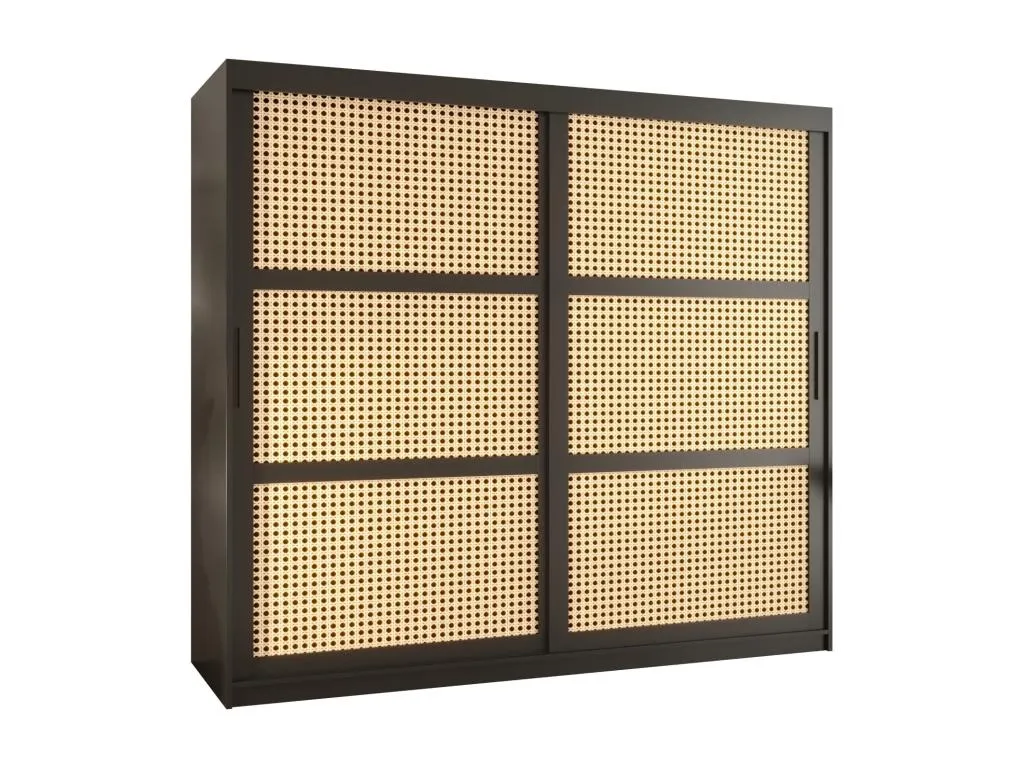ARMARIO Alkifurniturees DE PUERTAS CORREDERAS 200/200/62 2 puertas (negro) FWKF26399