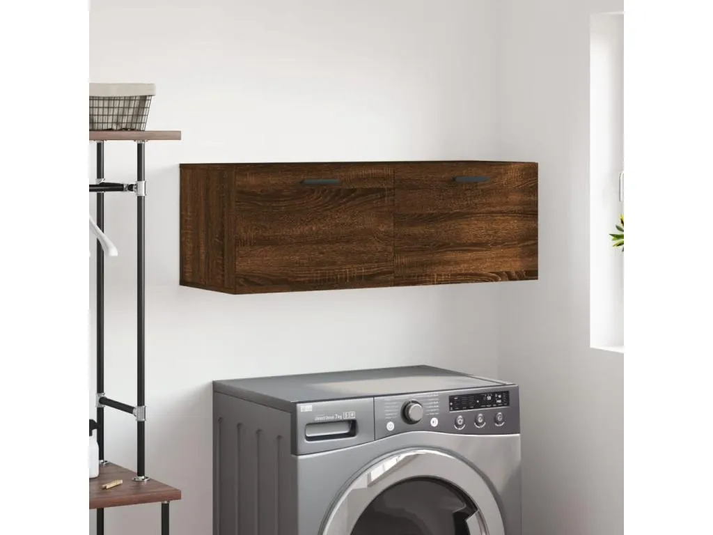 Lluesmamuebles Armario de pared Lluesmamuebles ingeniería marrón Lluesmamuebles 100x36.5x35 cm