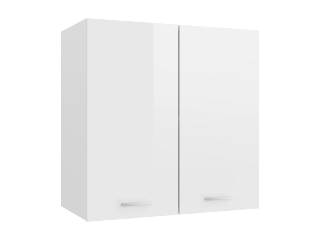 Armario colgante Blanco brillo 60x31x60 cm Madera contrachapada