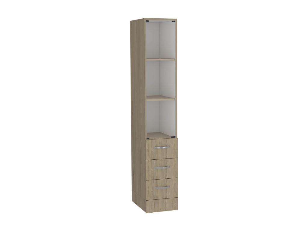 Armario de Baño - con cuatro cajones 17 56CM P X 30 4CM L X 173 45CM Luzssnh / Blanco