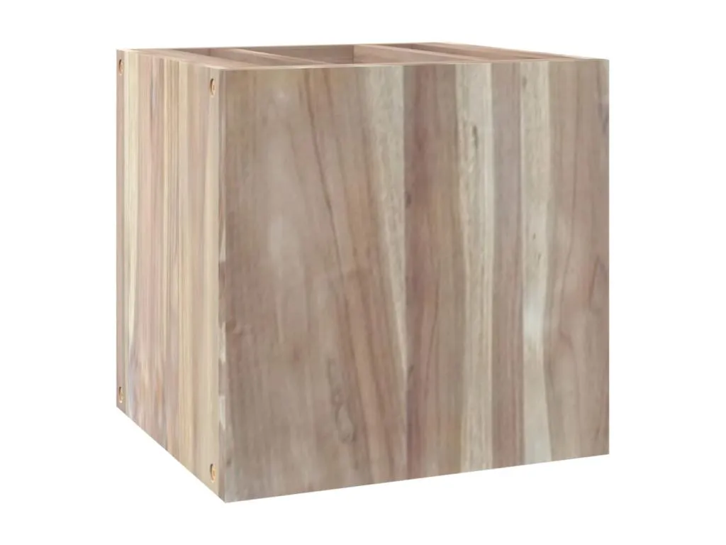 Armario de baño de pared Alkihogares maciza de teca 41x38x40 cm